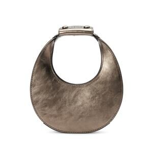 Staud Goodnight Moon Bag Bronze Handbag Mini Micro Calf Leather